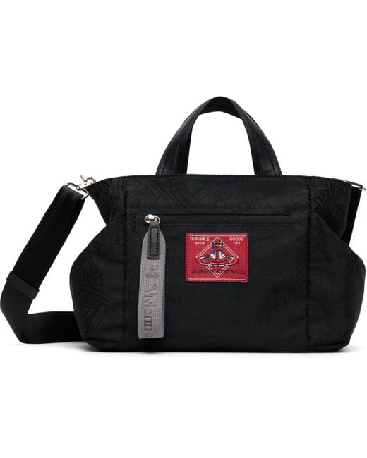 Vivienne Westwood Black Tangled Jacquard Orb Tote for men