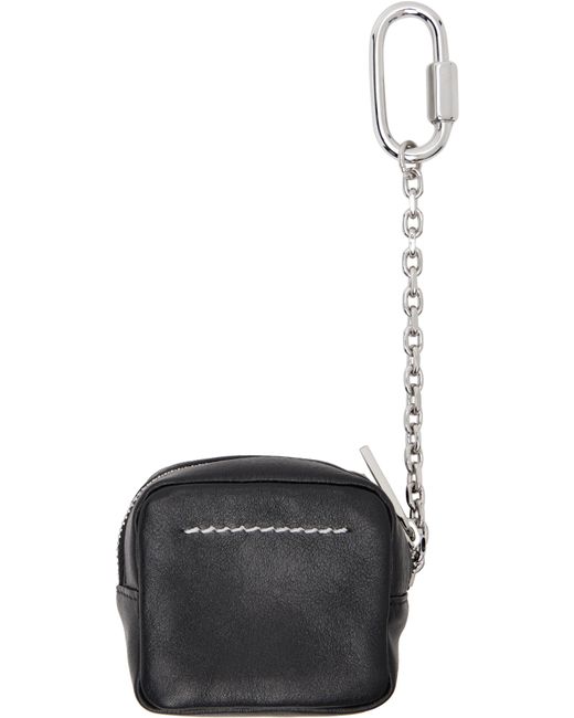 MM6 by Maison Martin Margiela ブラック カーフスキン コインケース Black