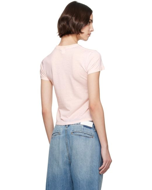 ★Re/Done★ ピンク Classic Snoopy Tシャツ RE/DONE ピンク Classic Snoopy Tシャツ ブルー | Lyst