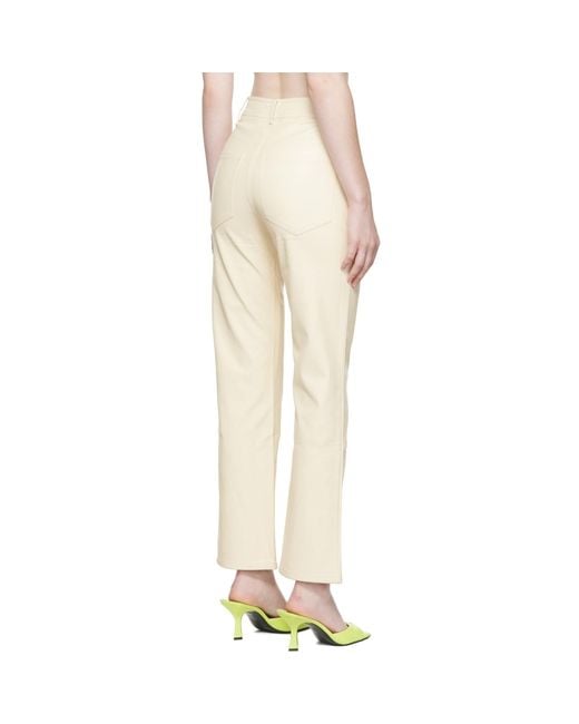 Miaou Multicolor Off-white Junior Faux-leather Pants