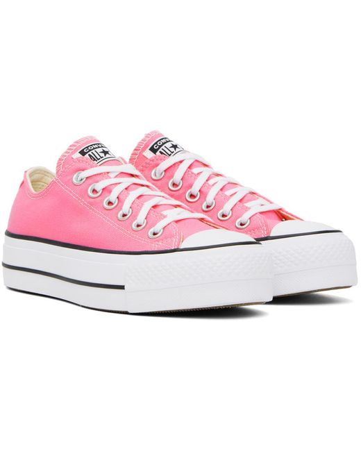 Converse Black Pink Chuck Taylor All Star Lift Sneakers