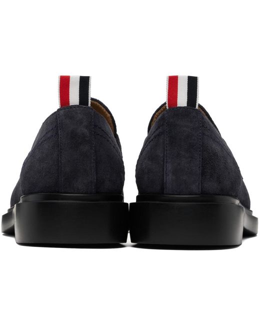 Thom Browne Black Thom E Classic Penny Loafers for men