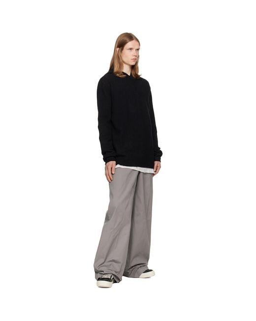 Rick Owens Gray Tower Work Trousers for men