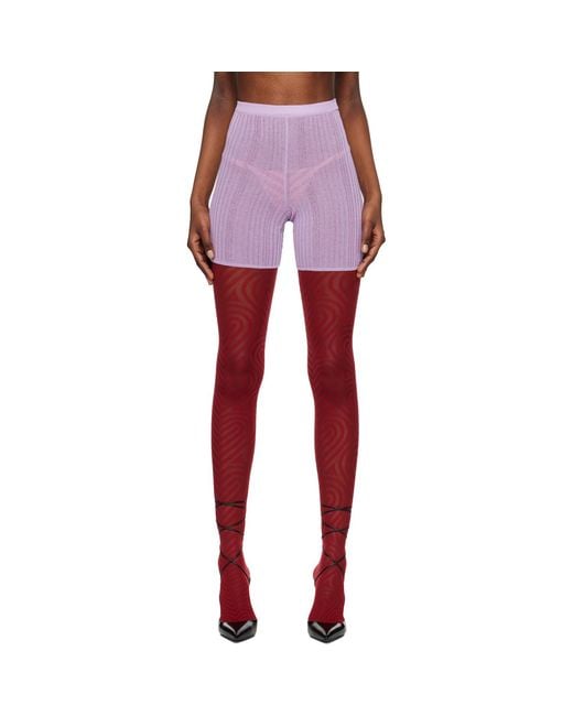 Marco Rambaldi Red Elasticized Shorts