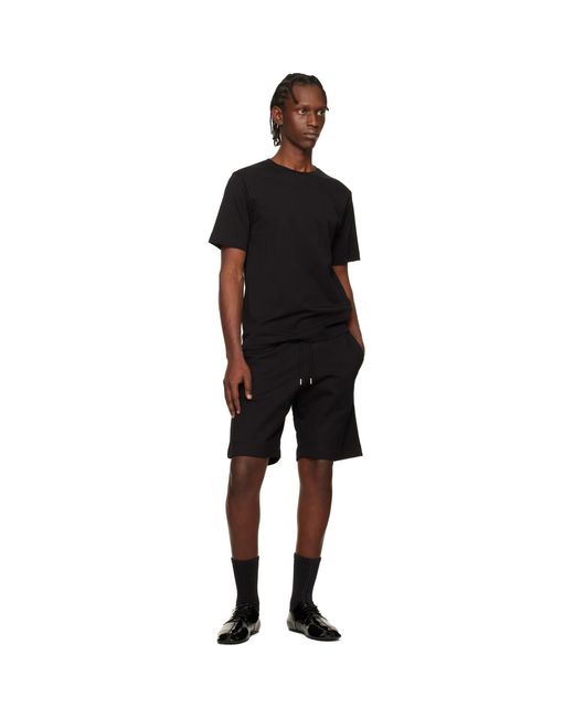 Dries Van Noten Black Drawstring Shorts for men