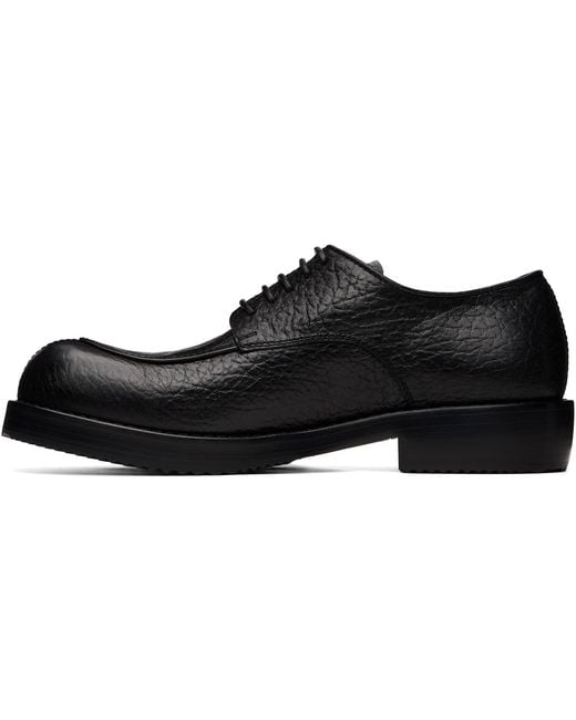 Dries Van Noten Black Leather Derbys for men