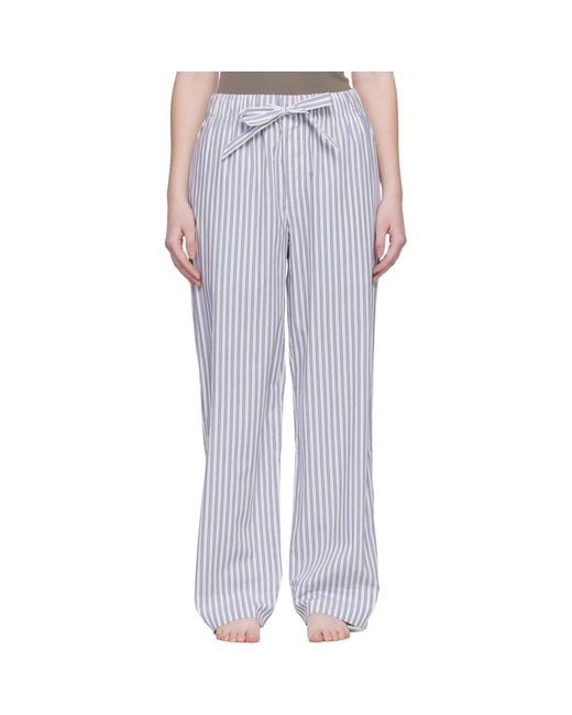 Tekla White Poplin Pyjama Pants