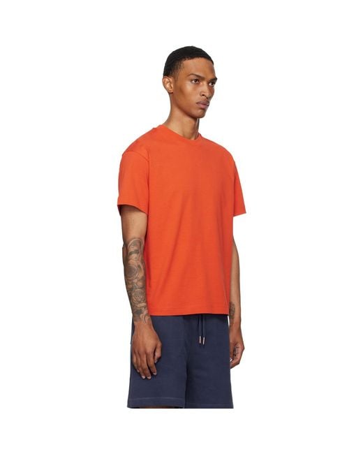 Moncler Genius Orange Moncler X Gilga Farm Short Sleeve T-Shirt for men