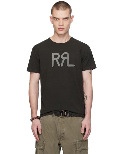 メンズ RRL Ranch Tシャツ Black