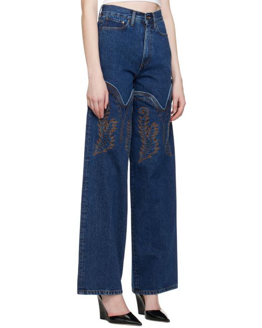 Y. Project Blue Cowboy High Cuff Jeans