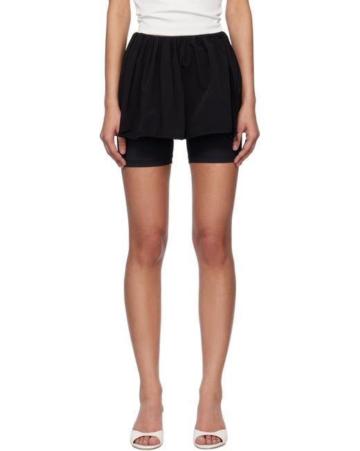 Kijun Black Puff Layered Skort