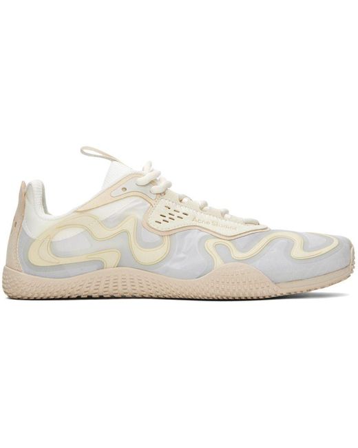 Acne Black Off-white Lace-up Sneakers for men