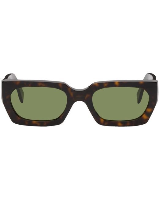 Retrosuperfuture Green Tortoiseshell Teddy Sunglasses for men