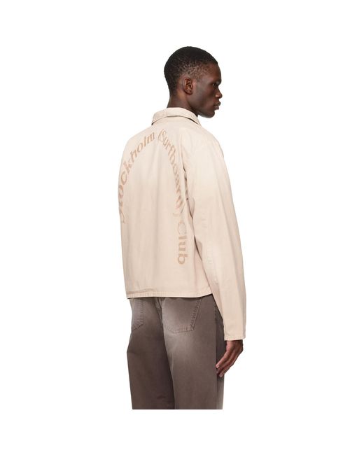 Stockholm Surfboard Club Black Cotton Logo Jacket for men
