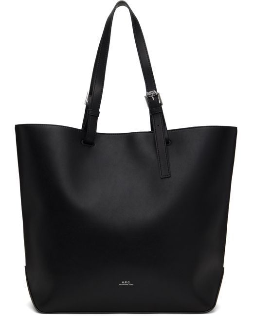A.P.C. Black Nino Small Shopper Tote for men
