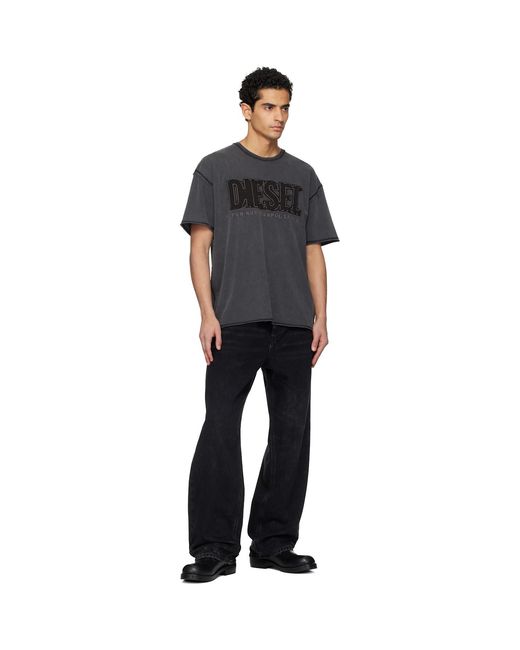 DIESEL Black T-Rawboxt T-Shirt for men