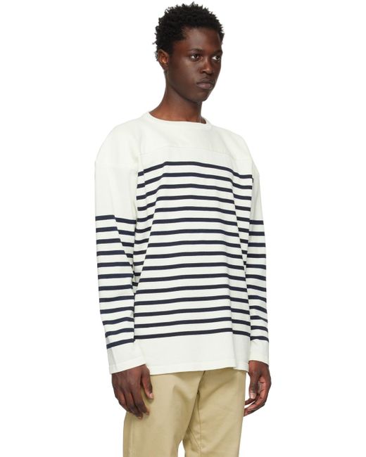 Nanamica Black Striped Sweater for men