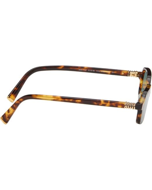 Miu Miu Black 'Miu Regard' Sunglasses