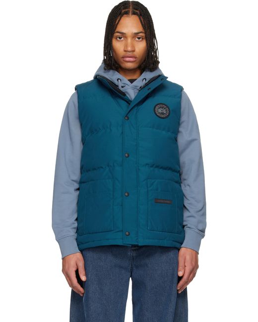 Veste Freestyle Crew Bleue Rembourrée En Duvet Canada Goose pour homme en coloris Blue