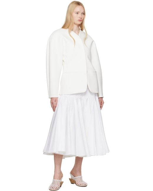 Jacquemus ホワイト La Croisière 'The Ovalo' テーラードジャケット White