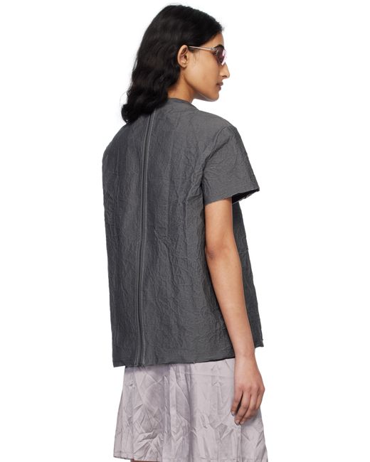 Liza Keane グレー Metal Tシャツ Black