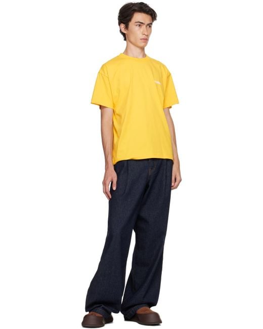 Jacquemus Orange Yellow Le Chouchou 'le T-shirt ' T-shirt for men