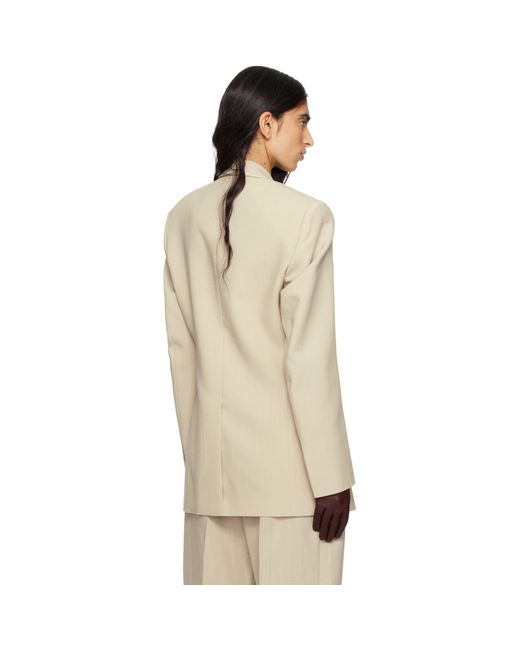 Wardrobe NYC Natural Light Longline Blazer