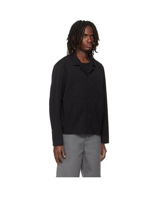 Veilance Black Voronoi Wool Jacket for men
