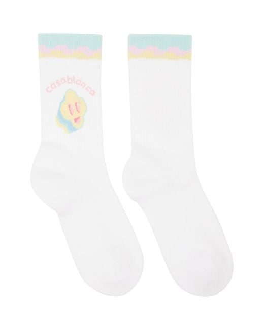 Casablanca White 'For The Love Of Dance' Socks