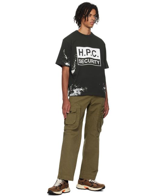 Heron Preston Black 'h.p.c. Security' T-shirt for men