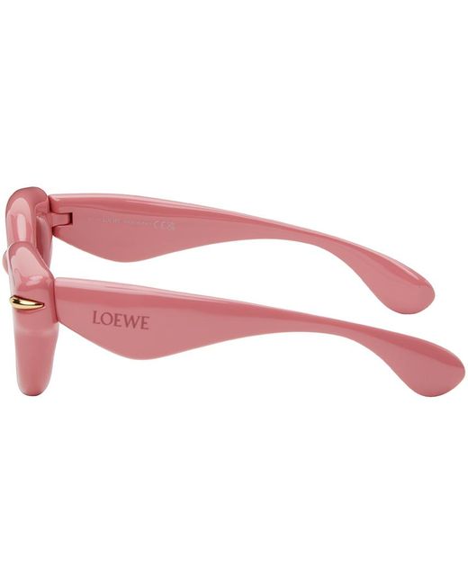 Loewe Black Pink Inflated Round Sunglasses
