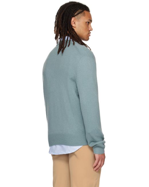 Vince Blue V-neck Sweater for men