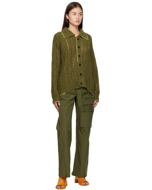 ANDERSSON BELL Green Nep Cardigan