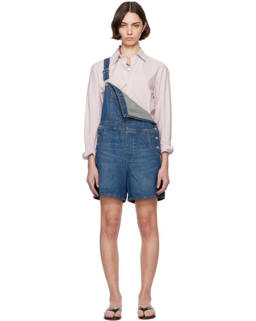 Levi's Black Utility Shortall Denim Overalls