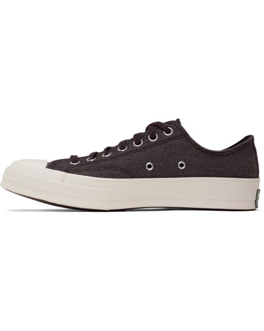 Converse Black Burgundy Chuck 70 Tough Textures Low Top Sneakers for men