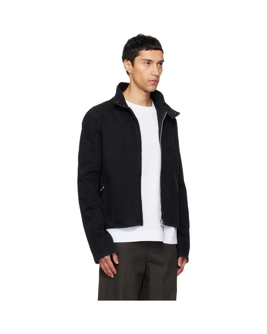 Courreges Black City Shadow Denim Jacket for men