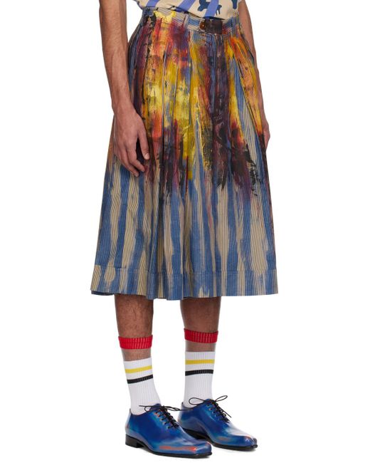 メンズ Vivienne Westwood マルチカラー キュロット ショートパンツ Multicolor