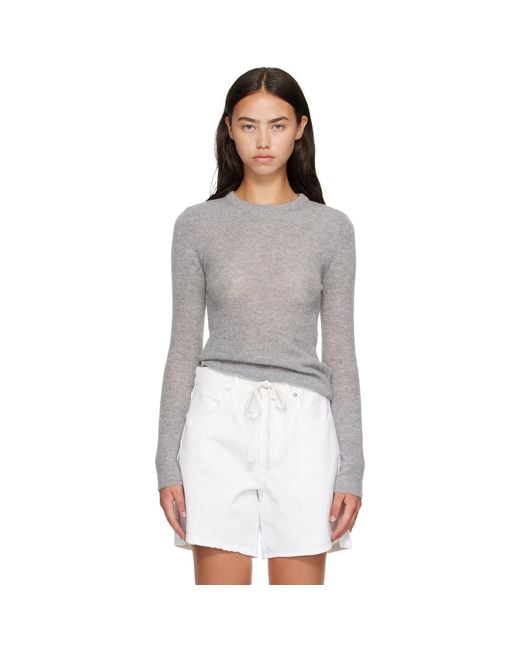 Citizens of Humanity Gray Alessia Crewneck Sweater