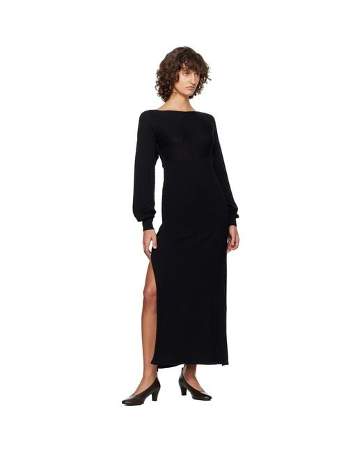 Paloma Wool Black Fa Midi Dress