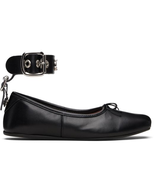 Vivienne Westwood Black Bardot Ballerina Flats