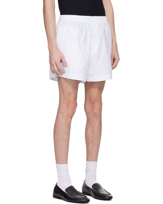 メンズ Lacoste ホワイト Runway レースバッジ ショートパンツ Black