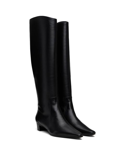 By Far Black Pascal Nappa Leather Tall Boots
