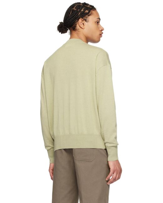 AMI Green Khaki Ami De Cœur Sweater for men