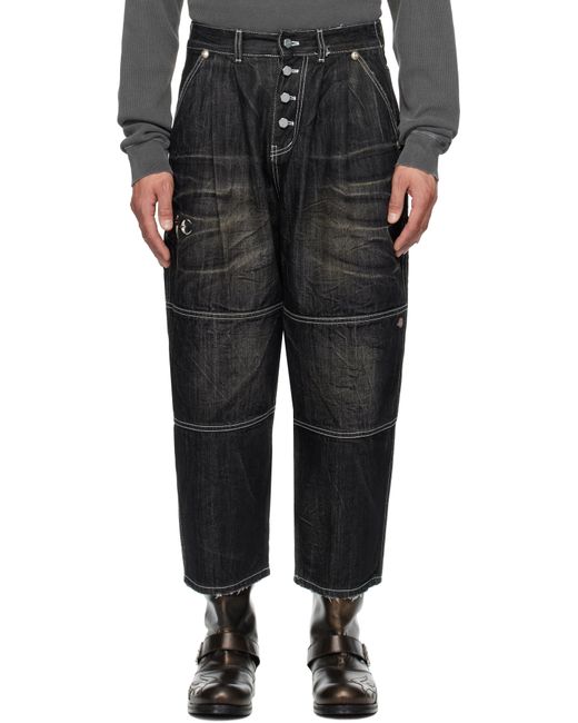 THUG CLUB Dickies Edition Double Knee Jeans in Black for Men | Lyst