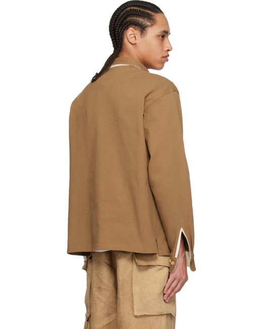 メンズ colbo ブラウン ラガーシャツ Brown