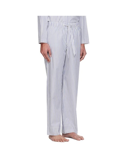 Tekla White Poplin Pyjama Pants for men