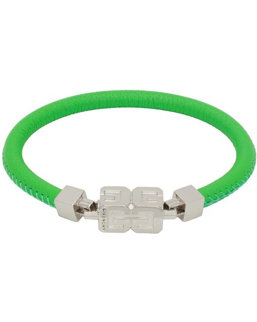 Givenchy Green G Cube Bracelet for men