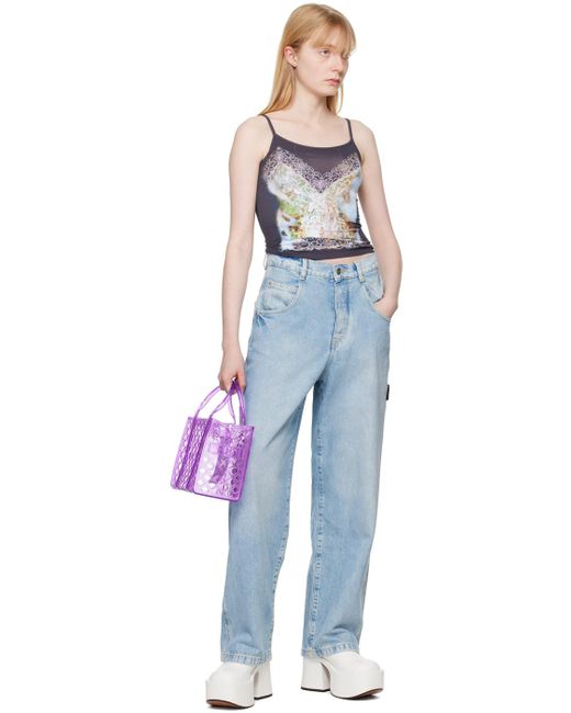 Marc Jacobs Purple 'The Jelly Small' Tote