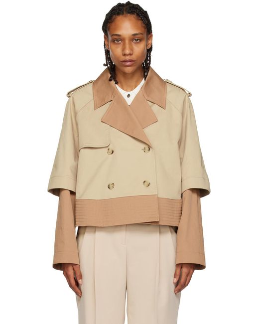 Boss Natural Beige Double Breasted Jacket