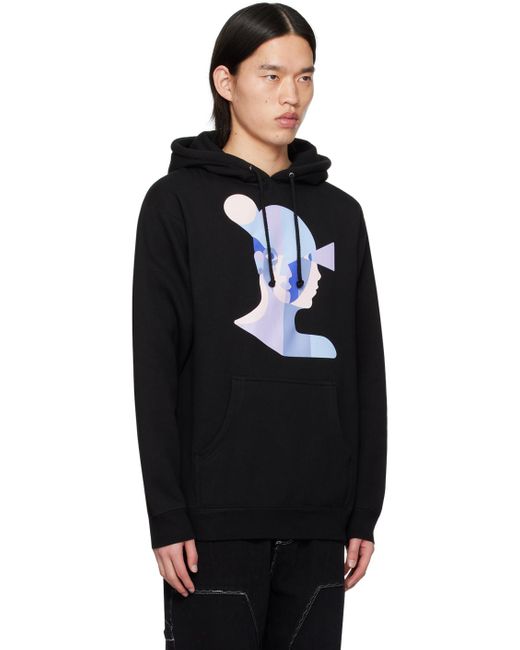 Kidsuper Black Bauhaus Face Hoodie for men